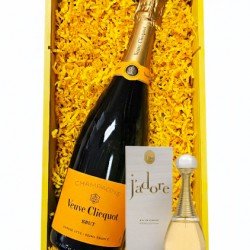Veuve Clicquot Champagne + J'adore Dior perfume Gift Set