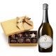 Billecart-Salmon Cuvee Louis Salmon Blanc de Blancs Brut Champagne With Godiva 8 PC Billecart-Salmon Cuvee Louis Salmon Blanc de Blancs Brut Champagne With Godiva 8 PC