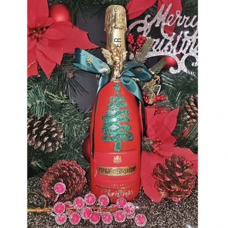 Hand-Painted Piper Heidsieck Christmas Gift Basket Hand-Painted Piper Heidsieck Christmas Gift Basket