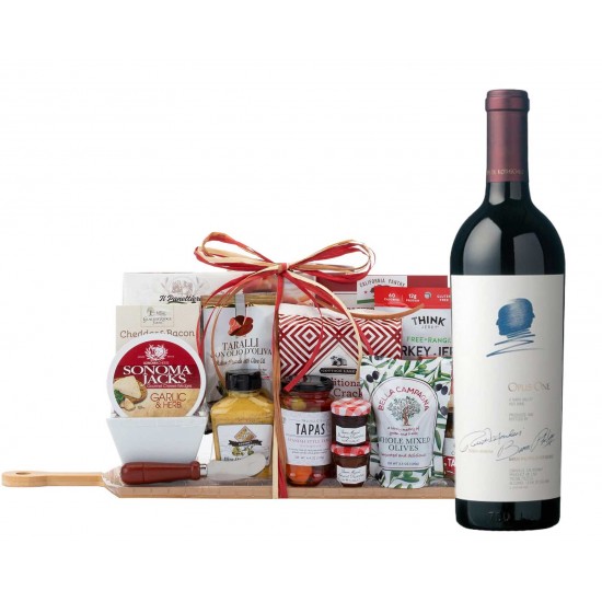 Opus One and Cheese Gift Basket Opus One and Cheese Gift Basket