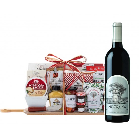 Silver Oak and Cheese Gift Basket Silver Oak and Cheese Gift Basket