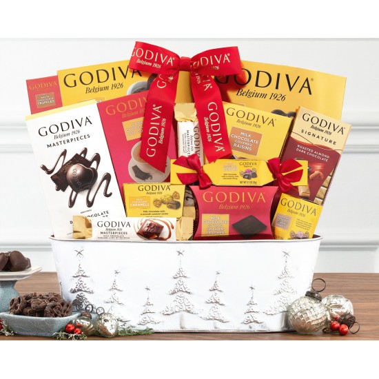 Godiva chocolate wedding gift basket