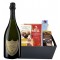 Dom Perignon & Assorted Godiva Chocolates Gift Basket