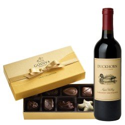 Duckhorn Napa Valley Cabernet and Godiva Chocolate Box