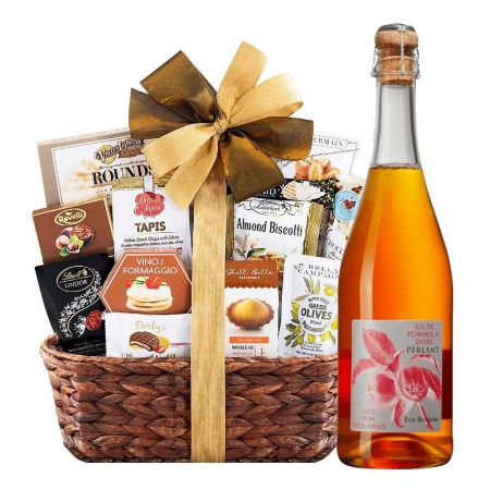 Eric Bordelet Perlant Apple Juice And Bon Appetit Gourmet Gift Basket