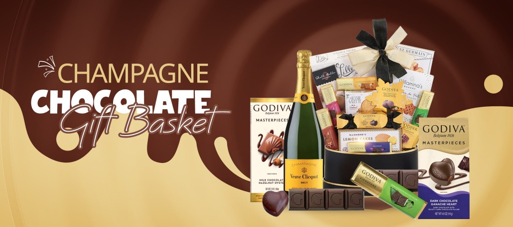 Champagne And Chocolate Gift Baskets