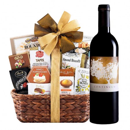Continuum 2019 Wine with bon appetit gourmet gift basket