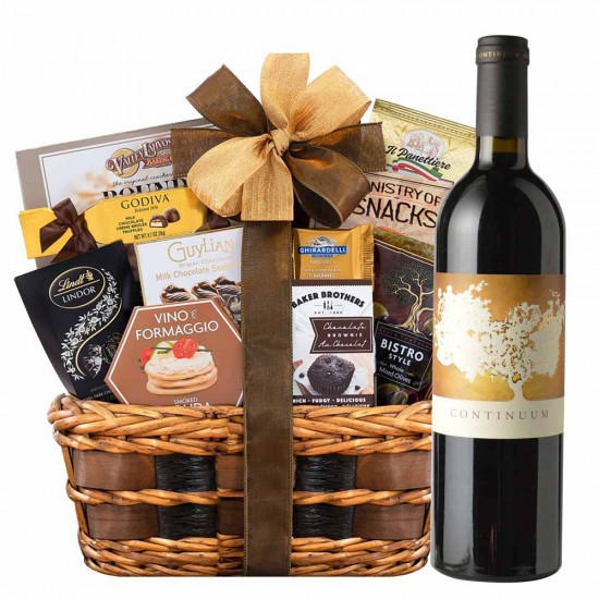 Continuum 2019 Wine with bon appetit gourmet gift basket