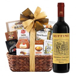 Ruffino Riserva Ducale With Bon Appetit Gourmet Gift Basket