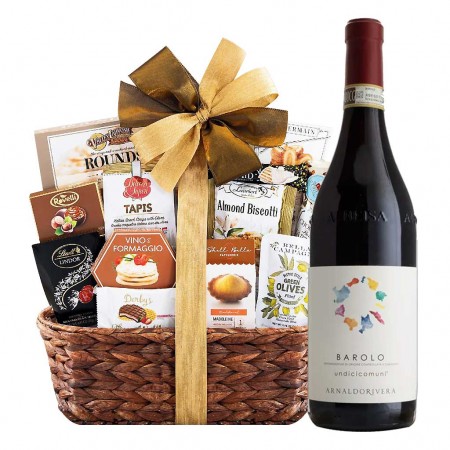 Arnaldo Rivera Barolo Undicicomuni Wine And Bon Appetit Gourmet Gift Basket