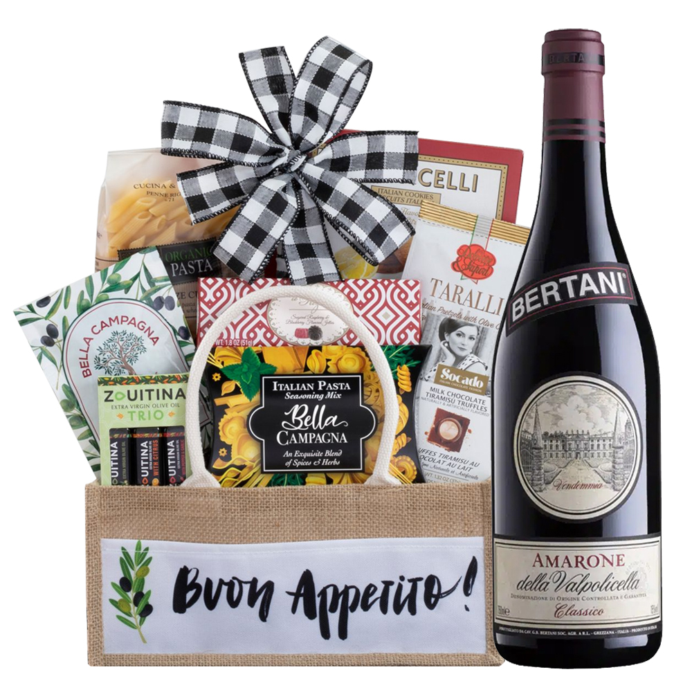 Bertani Amarone Della Valpolicella Classico & Italian Gift Basket