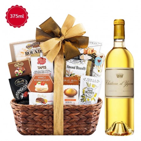 Chateau D'Yquem Sauternes Wine And Bon Appétit Gift Basket