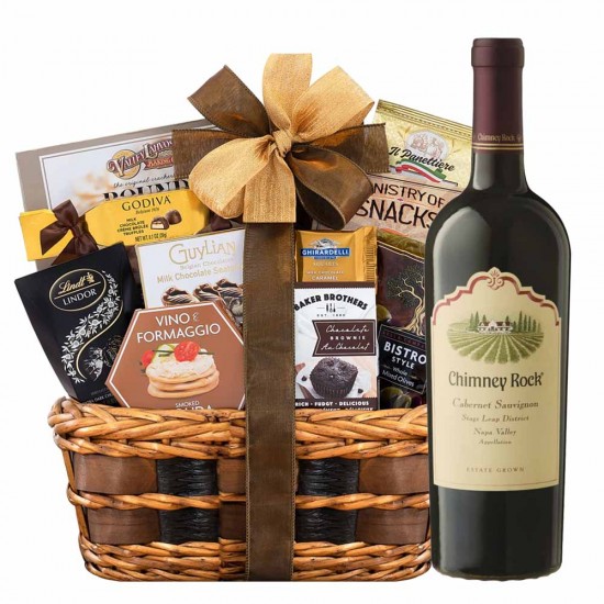 Chimney Rock Wine & Bon Appetit Gourmet Gift Basket
