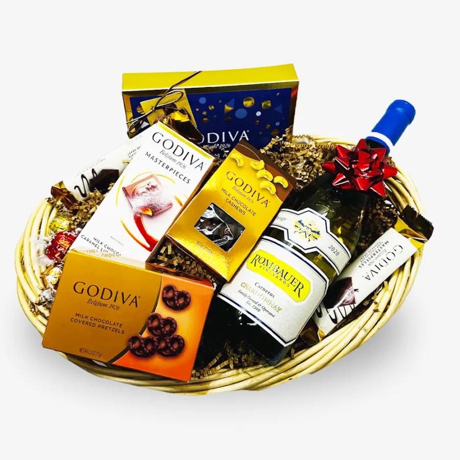 Rombauer Chardonnay White Wine Gift Basket