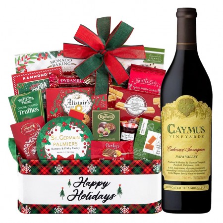 Holiday Season's Special Caymus Cabernet Sauvignon Wine Gift Basket