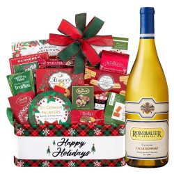 Holiday Season's Special Rombauer Carneros Chardonnay Wine Gift Basket