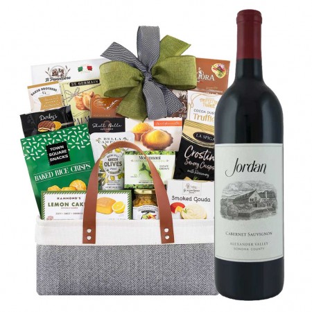 Jordan Cabernet Sauvignon Gourmet Delight Gift Basket Jordan Cabernet Sauvignon Gourmet Delight Gift Basket