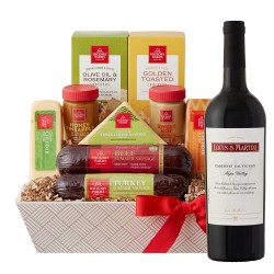 Louis M. Martini Napa Valley Cabernet Sauvignon And Cheese Gift Basket