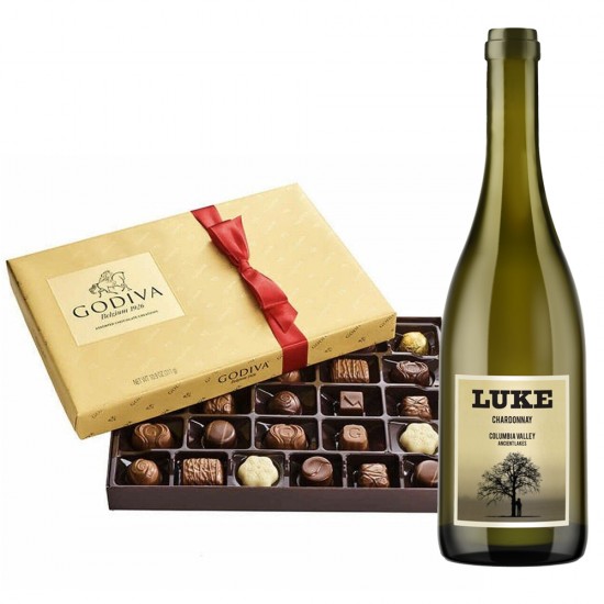 Luke Chardonnay And Godiva 26 Pc Chocolate Gift Set