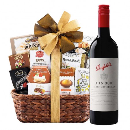 Penfolds Bin 389 Cabernet - Shiraz With Bon Appetit Gourmet Gift Basket