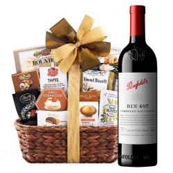 Penfolds Bin 407 Cabernet Sauvignon Gourmet Gift Basket