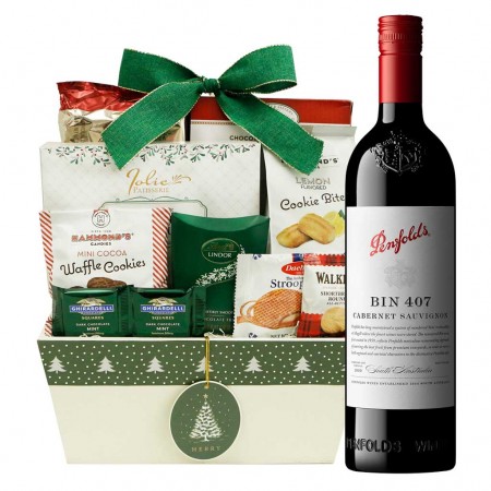 Penfolds Bin 407 Cabernet Sauvignon And Chocolate Gift Basket 