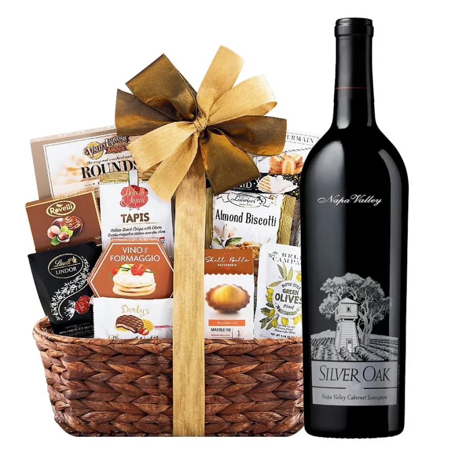 Silver Oak Timeless Godiva Gift Basket