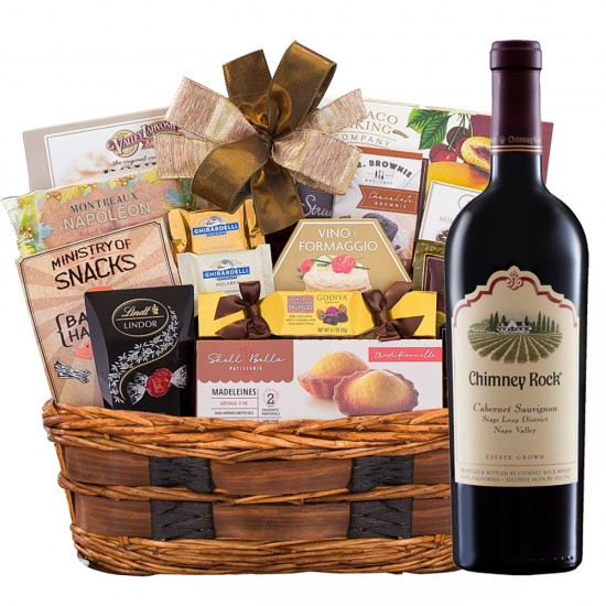 Chimney Rock Wine & Bon Appetit Gourmet Gift Basket Chimney Rock Wine & Bon Appetit Gourmet Gift Basket