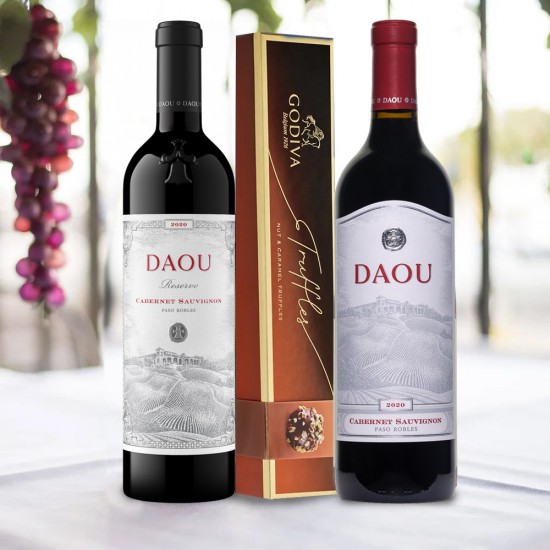 Daou Wine Combo Gift Pack With Godiva Chocolate Daou Wine Combo Gift Pack With Godiva Chocolate