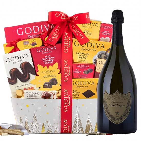 Dom Perignon Vintage Champagne 1.5L Gift Basket Dom Perignon Vintage Champagne 1.5L Gift Basket