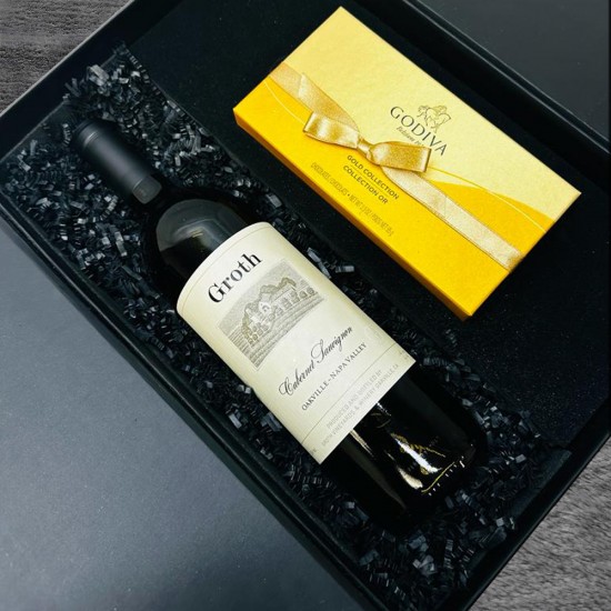  Groth Cabernet Sauvignon Wine and Godiva 8pc Gift