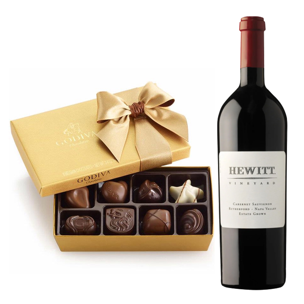 Buy Hewitt Vineyard Sauvignon And Godiva 8 Pc Gift