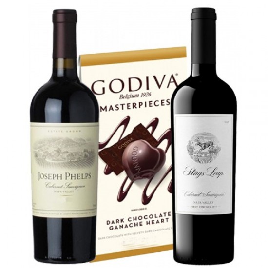 Napa Valley Wines & Godiva Chocolate Gift Set
