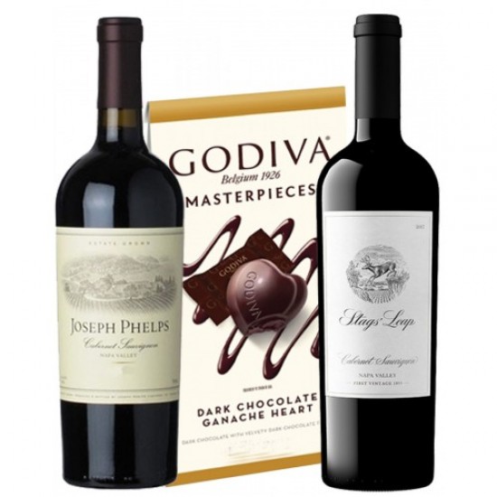 Napa Valley Wines & Godiva Chocolate Gift Set Napa Valley Wines & Godiva Chocolate Gift Set
