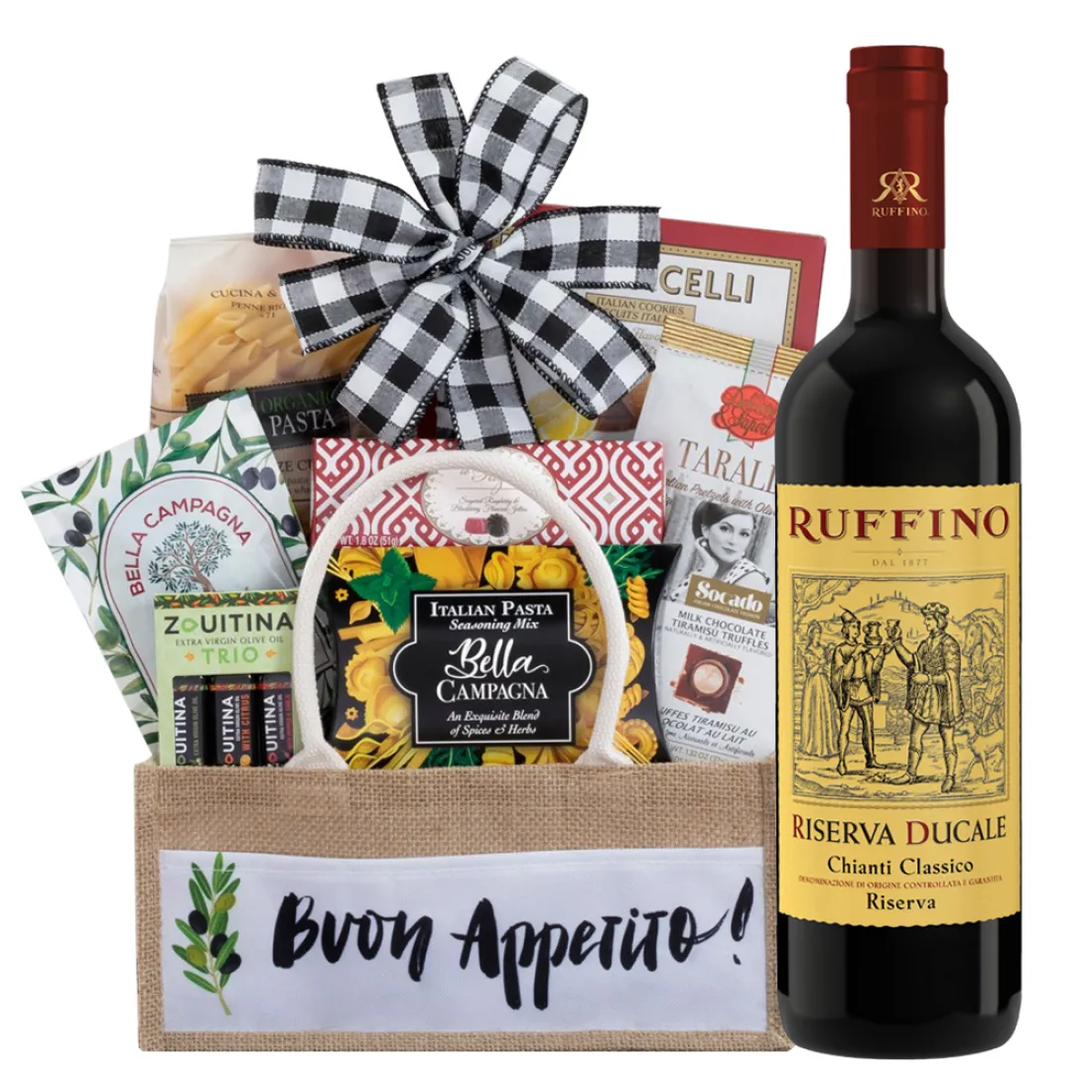 Ruffino Riserva Ducale Chianti Classico Italian Wine Gift Basket Ruffino Riserva Ducale Chianti Classico Italian Wine Gift Basket