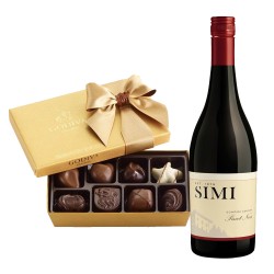 Simi Sonoma County Pinot Noir Wine And Godiva 8 Pc Gift Set