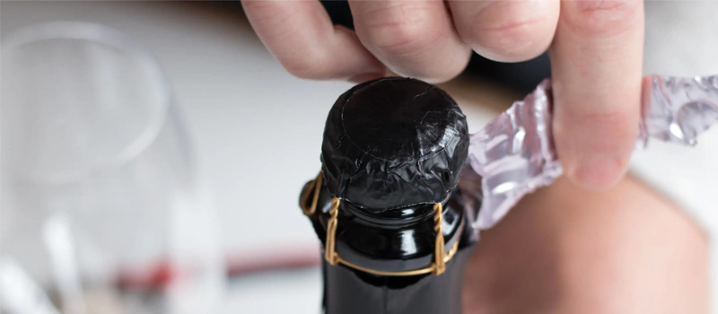 how to open a champagne bottle when the cork is stuck