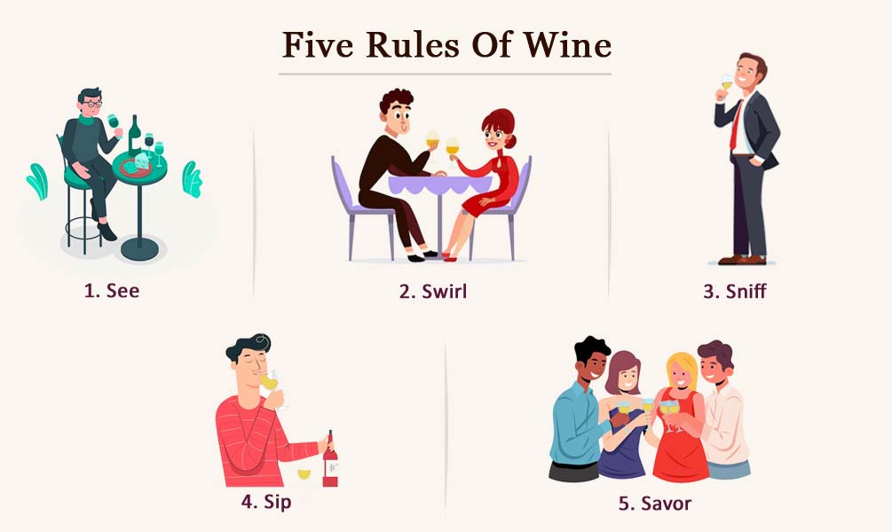 five rules to drink wine five rules to drink wine