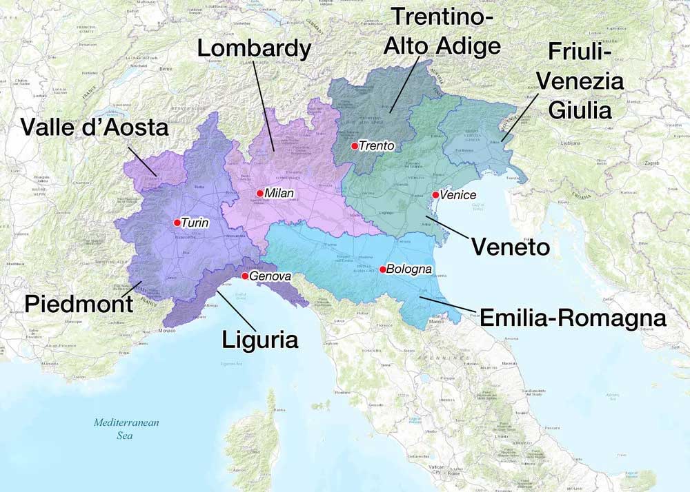 Northern Italy Wine Regions