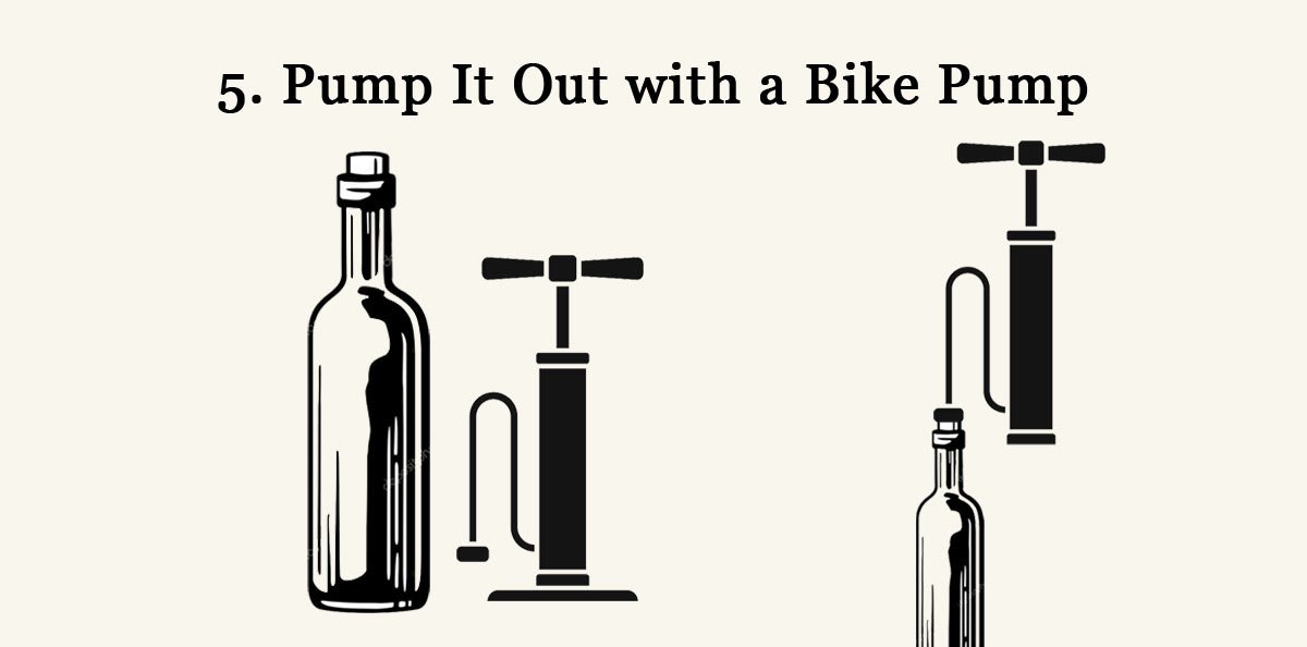 Pump Method To Open Wine Bottle Without Corkscrew Pump Method To Open Wine Bottle Without Corkscrew