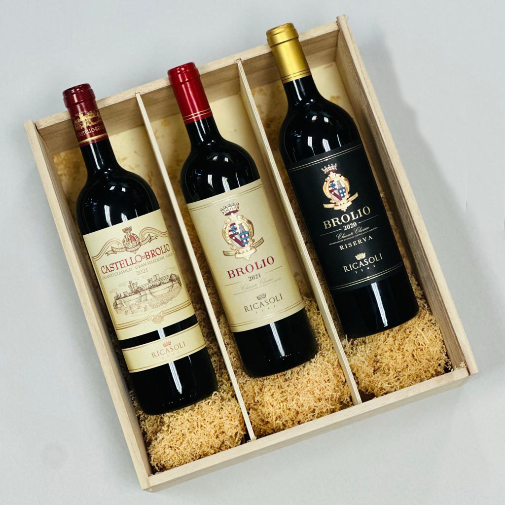 Ricasoli Brolio Chianti Classico Red Wine Trio Gift Set