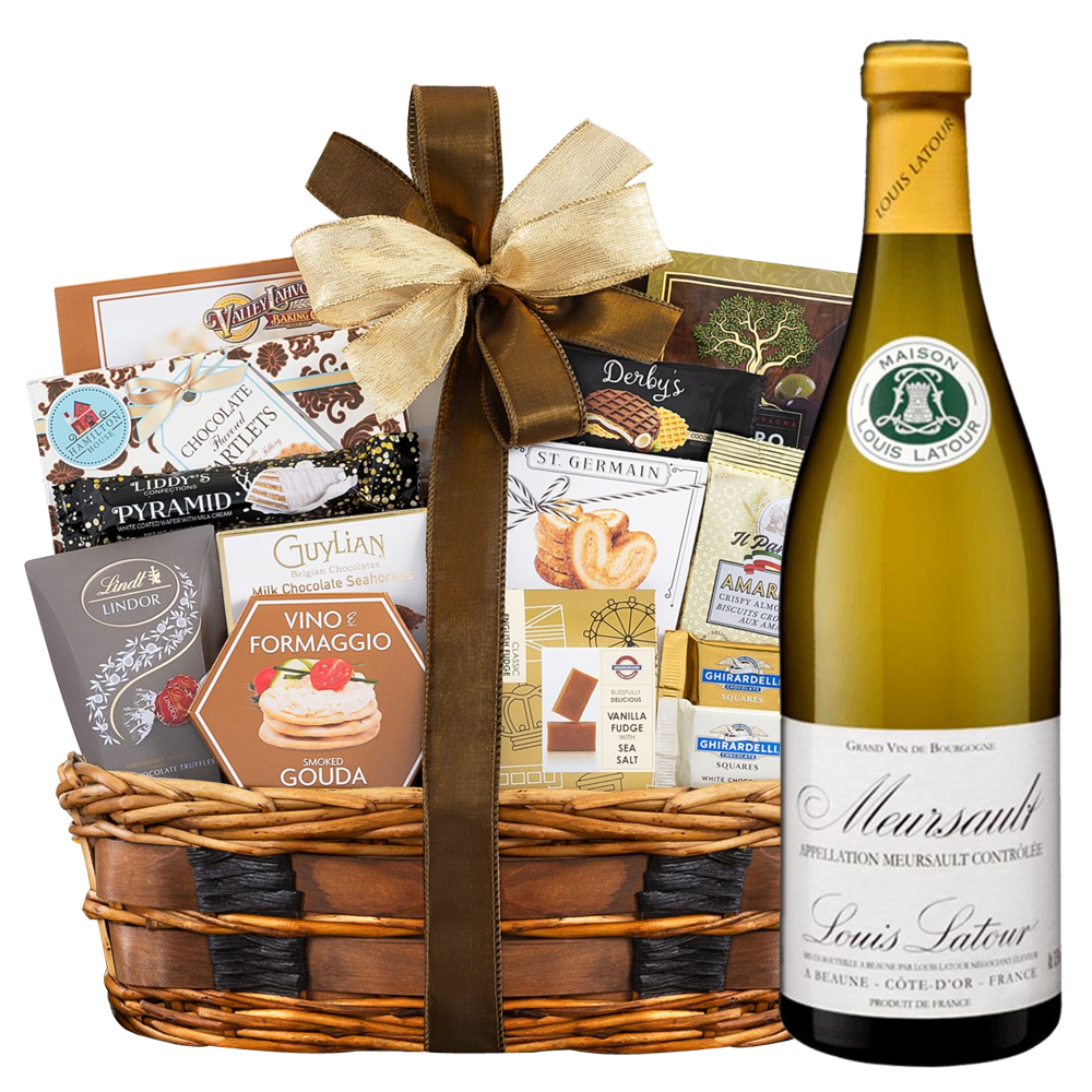 Louis Latour Meursault White Wine Gift Basket