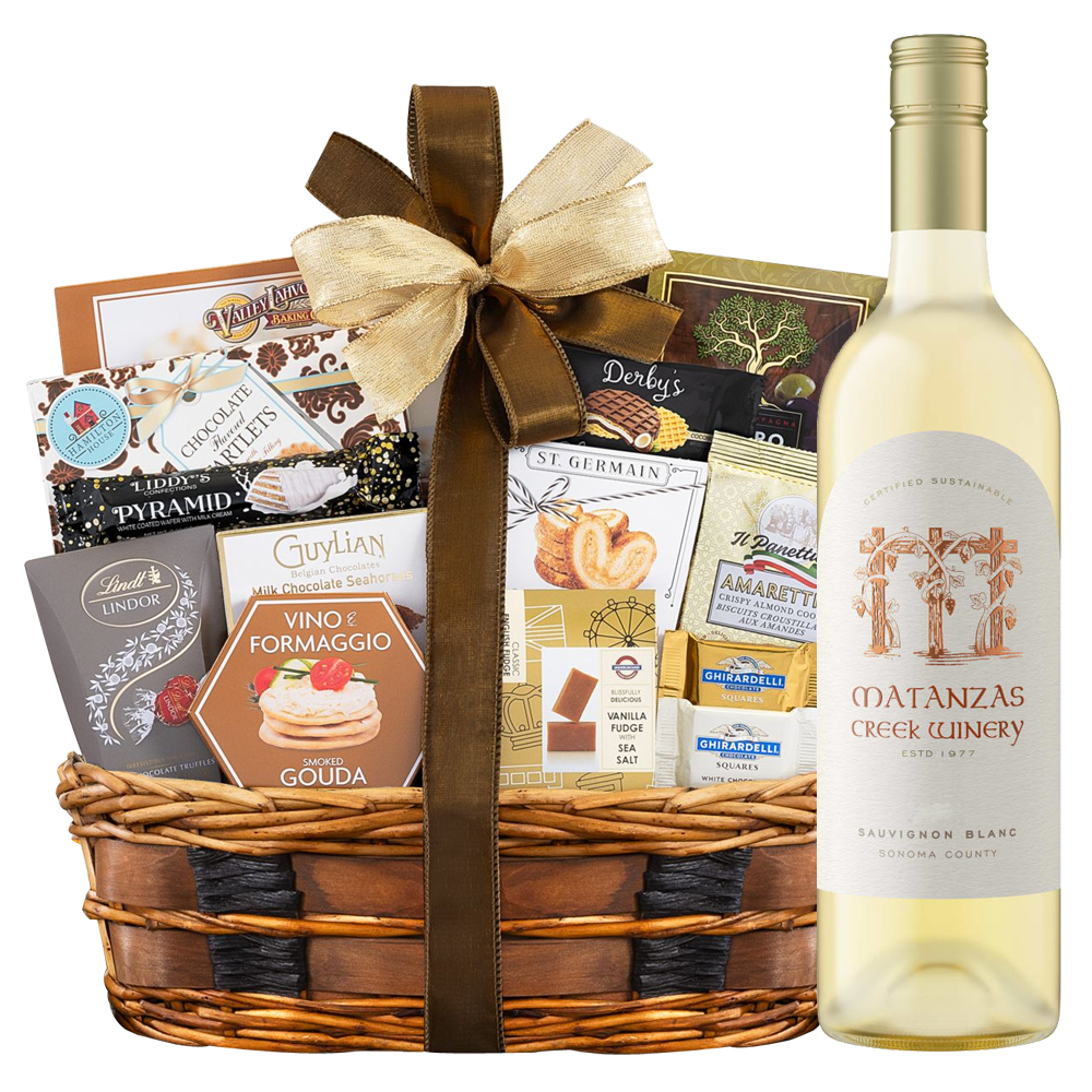 Matanzas Creek Sauvignon Blanc White Wine Gift Basket