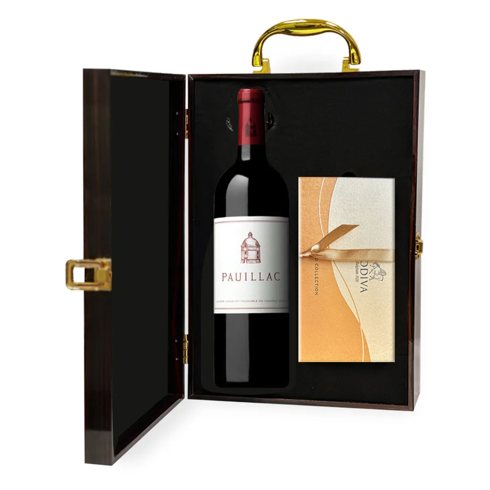pauillac bordeaux wine gift set