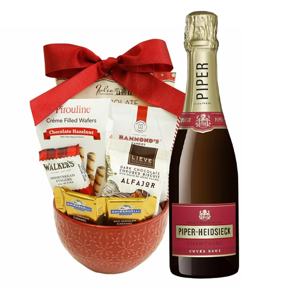 Piper Heidsieck Champagne And Chocolate Gift Basket