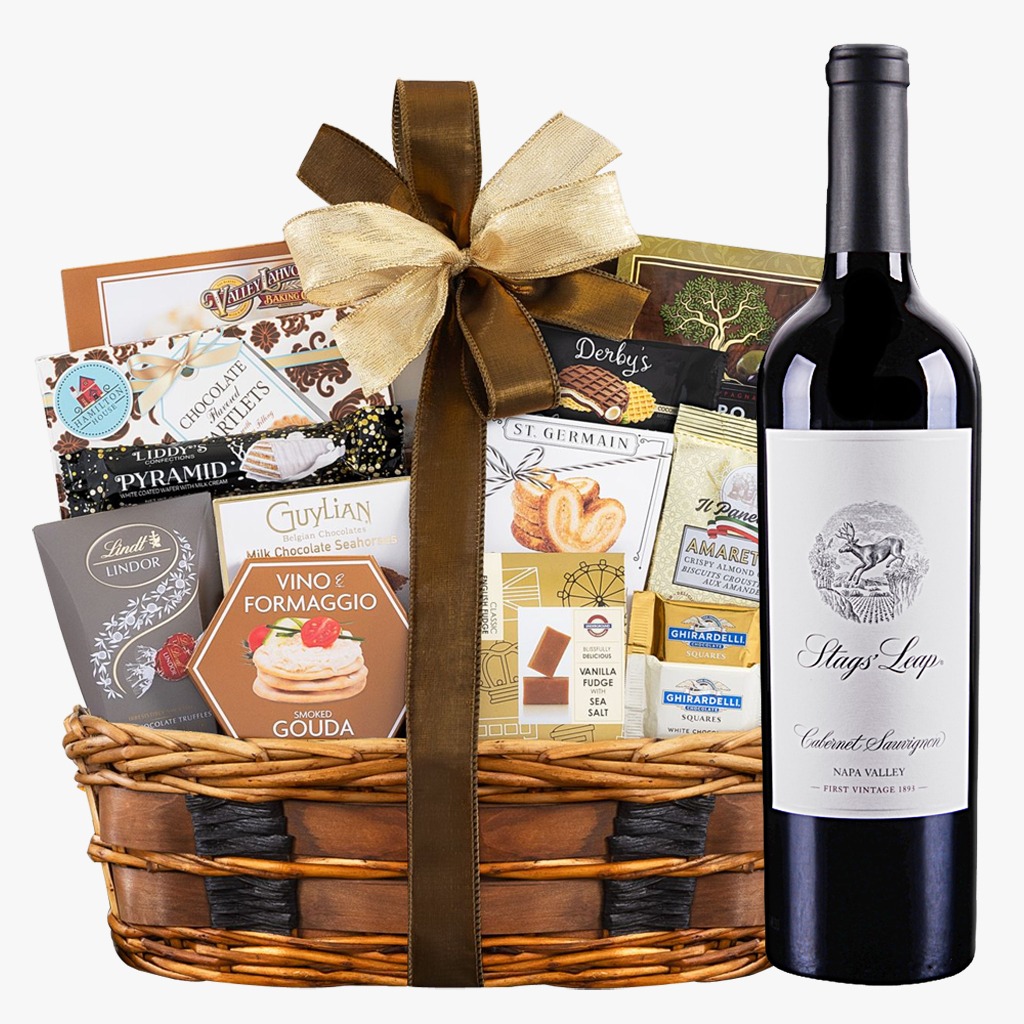 Stags' Leap Cabernet Sauvignon Wine And Bon Appetit Gourmet Gift Basket