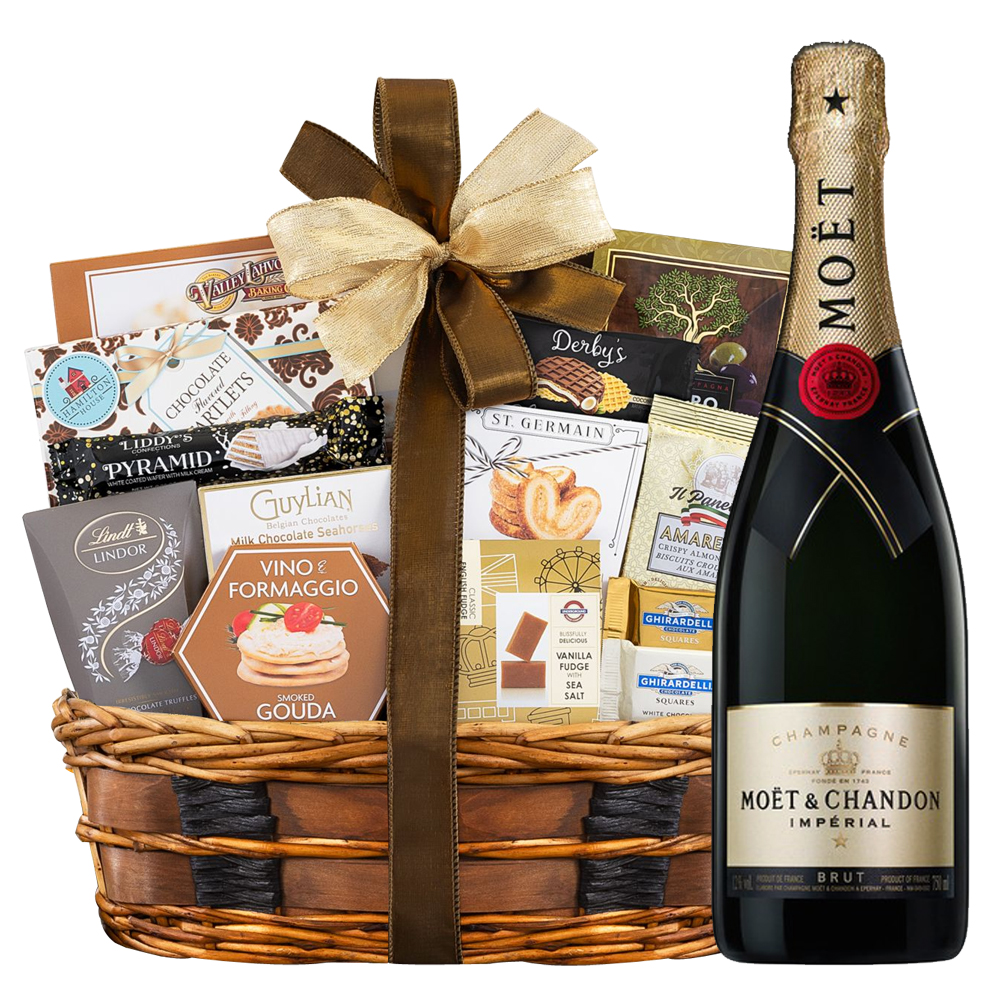 Moet Champagne Gift Basket