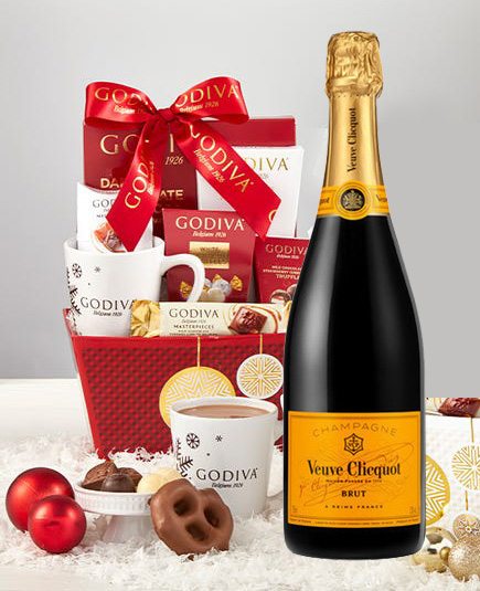 veuve clicquot wedding gift basket