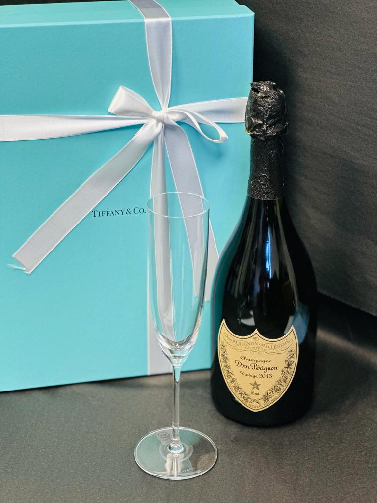 Dom Perignon Brut Champagne And Tiffany & Co. Flute Gift Set