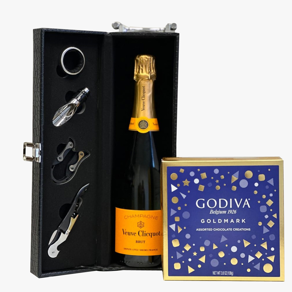 Veuve Clicquot Brut Champagne And Godiva Chocolate Gift Set Graduation Veuve Clicquot Champagne Gift Set
